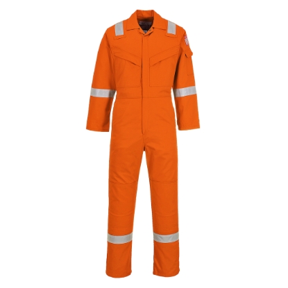 Portwest Flame Resistant Anti-Static Coverall 350g in Orange