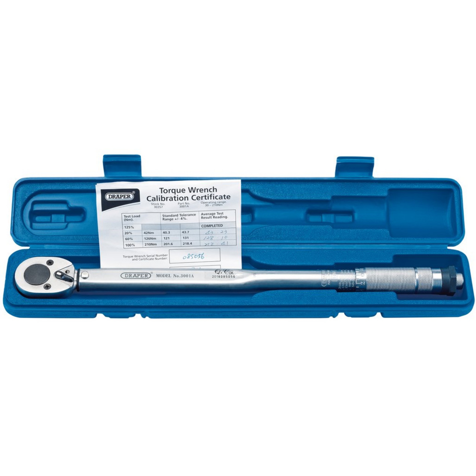 Picture of Draper Ratchet Torque Wrench, 1/2" Sq. Dr - 30-210Nm (465mm)