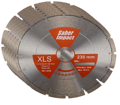 Picture of Saber XLS Standard Concrete & Masonry Diamond Blade BUY 5 GET 1 FREE (230mm x 22mm)