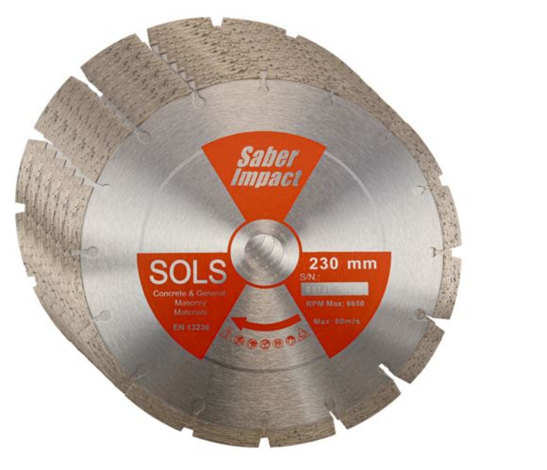Picture of Saber Sols Solar Sintered Diamond Blade BUY 10 GET 1 FREE (230mm x 22mm)