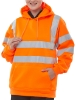 Picture of Beeswift Essential Hi-Vis Hooded Sweatshirt - Orange