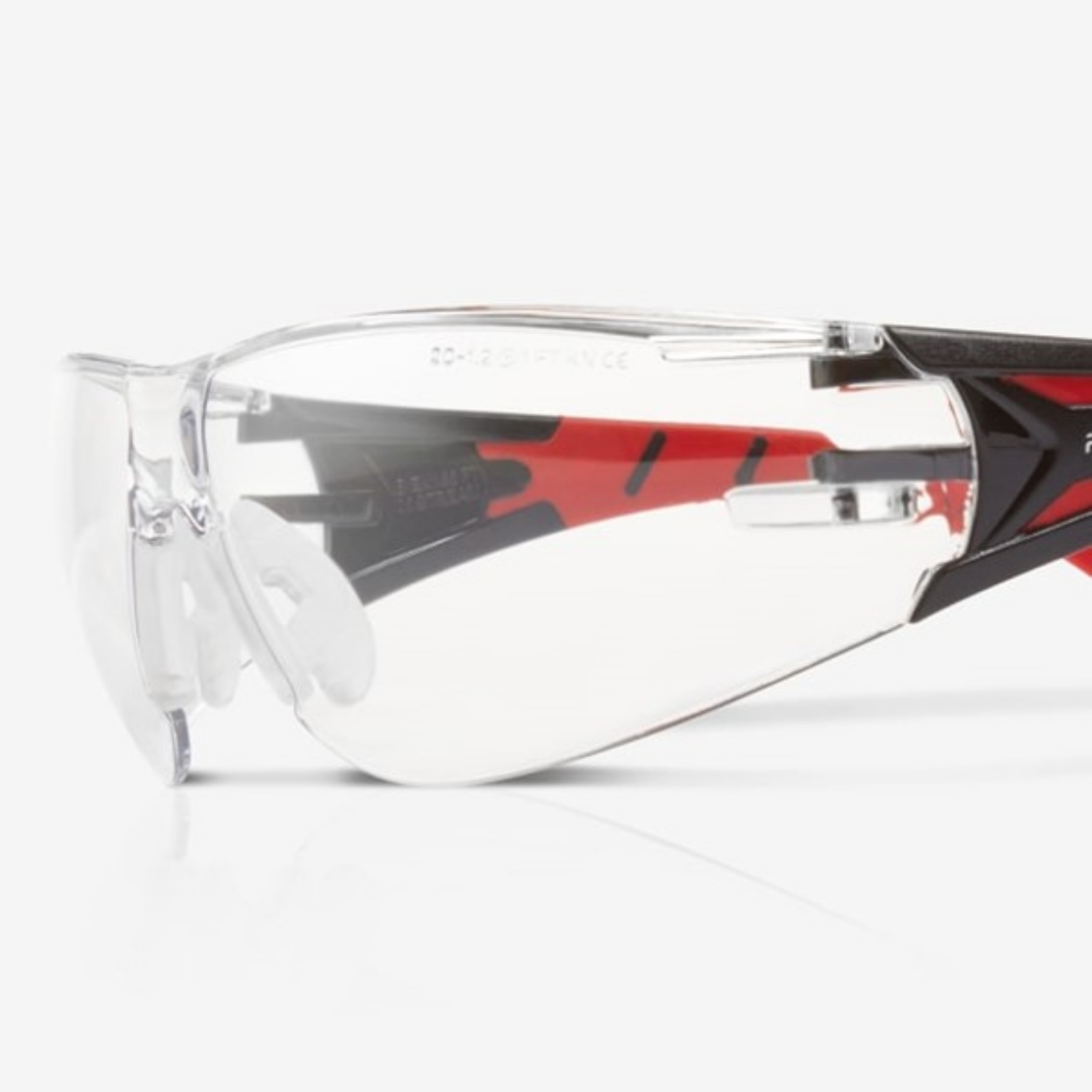 Picture of Riley Stream Red Clear Safety Glasses