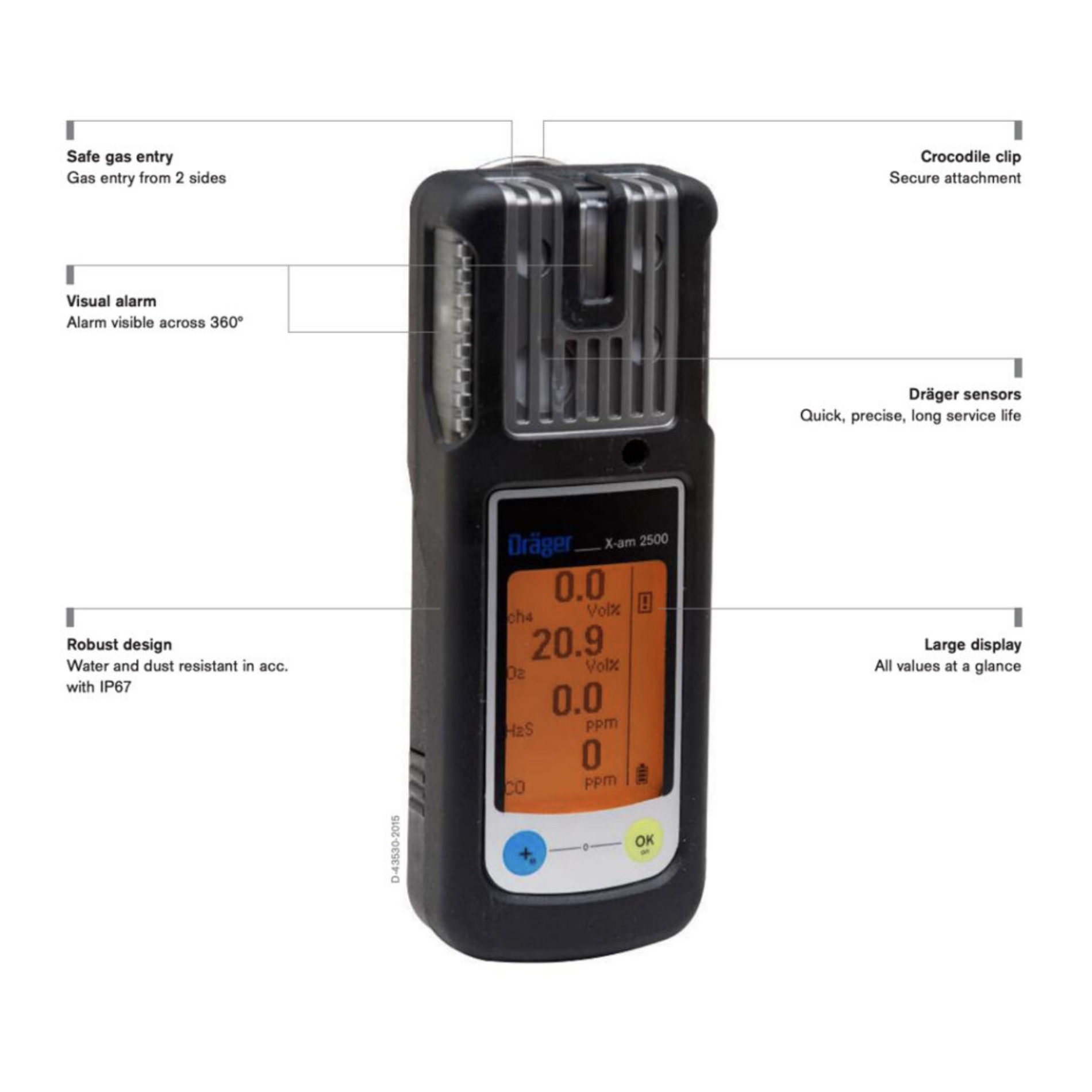 Picture of Draeger X-am® 2500 Gas Detector